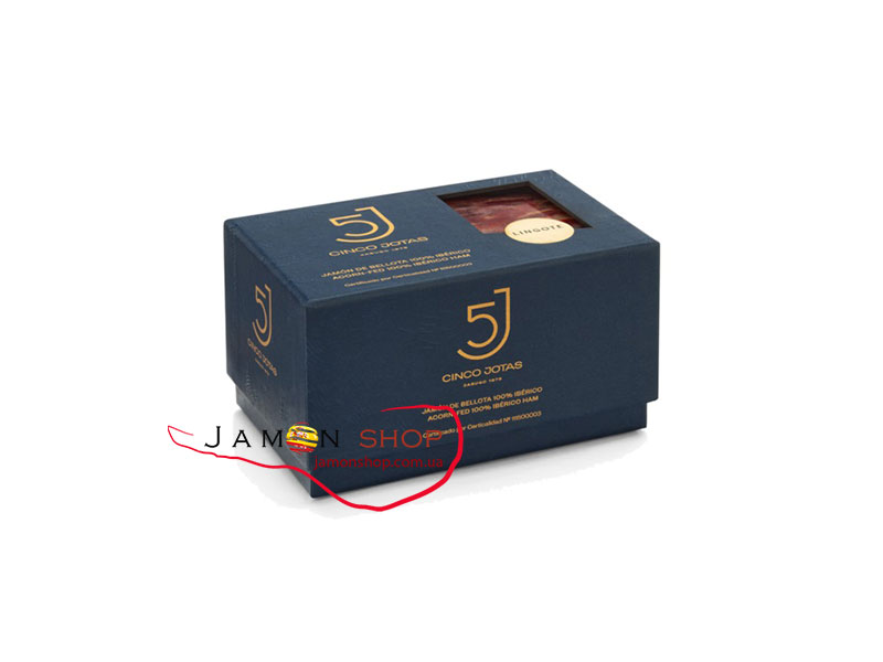 Хамон Iberico Bellota 5J «Cinco Jotas», без кости, в подарочной коробке, 450 г.