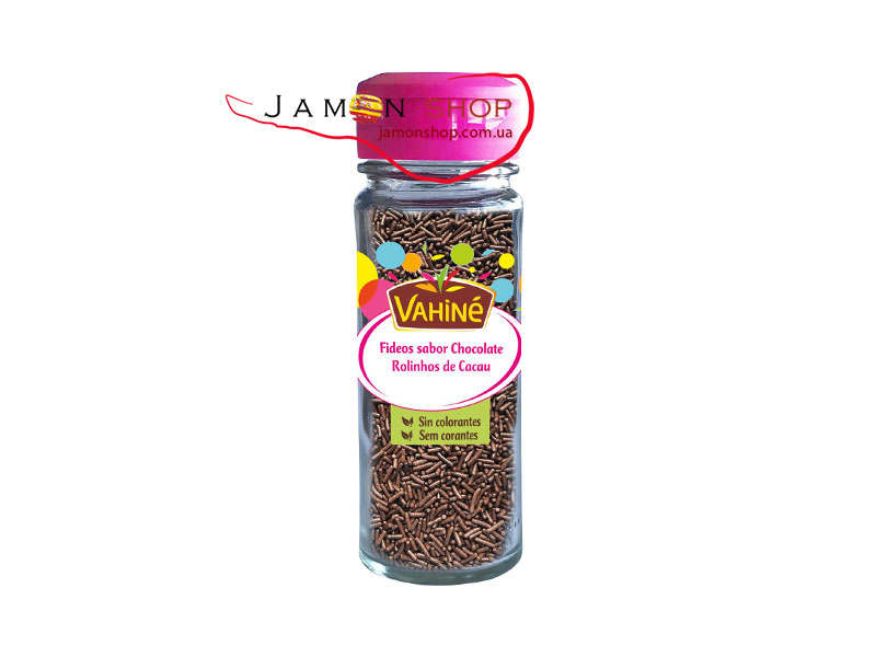 Шоколадна кондитерська посипка Vahiné Chocolate Vermicelli (Chocolate Sprinkles), 80 г